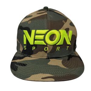 Neon Sport Snapback Hat Camouflage OSFA Adjustable Embroidered 6 Panel